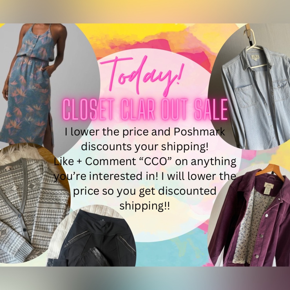 Closet Clear Out! TODAY!